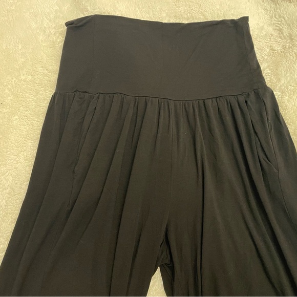 Athleta Studio Black Wide-Leg Pants - Picture 2 of 2